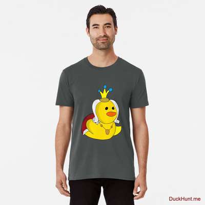 Royal Duck Dark Grey Premium T-Shirt (Front printed) image