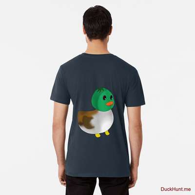 Normal Duck Navy Premium T-Shirt (Back printed) image