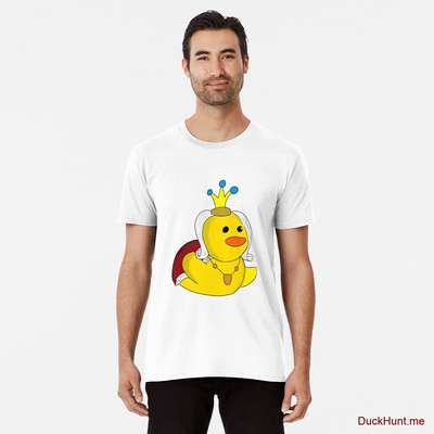 Royal Duck White Premium T-Shirt (Front printed) image