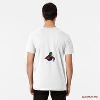 Dead DuckHunt Boss (smokeless) White Premium T-Shirt (Back printed)