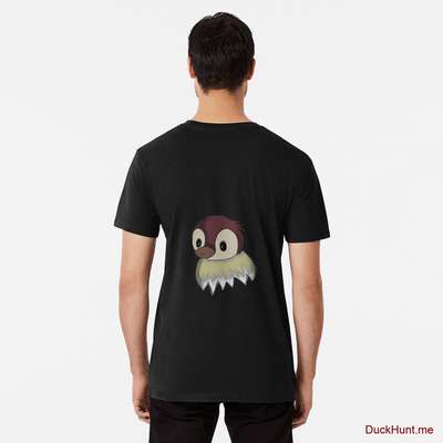 Ghost Duck (fogless) Black Premium T-Shirt (Back printed) image