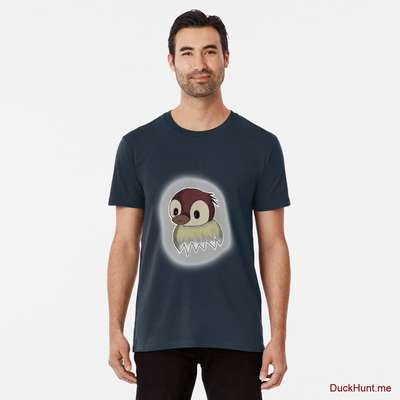 Ghost Duck (foggy) Navy Premium T-Shirt (Front printed) image