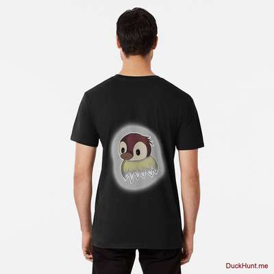 Ghost Duck (foggy) Black Premium T-Shirt (Back printed) image