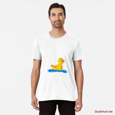Plastic Duck White Premium T-Shirt (Front printed) image