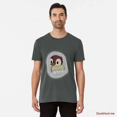 Ghost Duck (foggy) Dark Grey Premium T-Shirt (Front printed) image