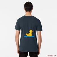 Plastic Duck Navy Premium T-Shirt (Back printed)
