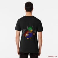Dead Boss Duck (smoky) Black Premium T-Shirt (Back printed)