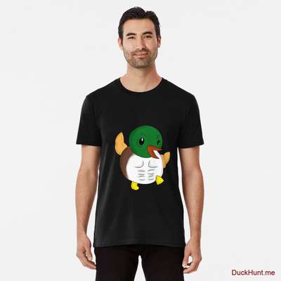 Super duck Black Premium T-Shirt (Front printed) image