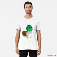 Normal Duck White Premium T-Shirt (Front printed)