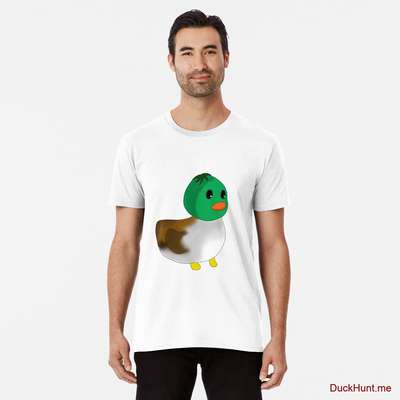 Normal Duck White Premium T-Shirt (Front printed) image