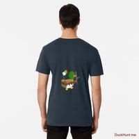 Kamikaze Duck Navy Premium T-Shirt (Back printed)