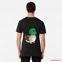 Normal Duck Black Premium T-Shirt (Back printed)