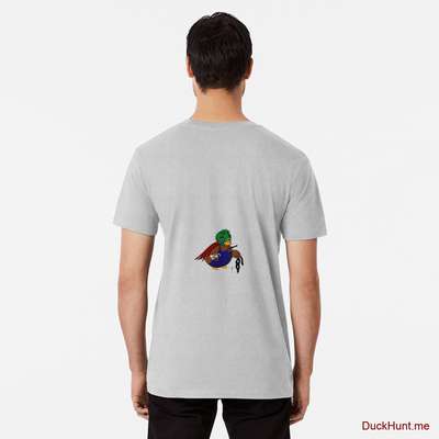 Dead DuckHunt Boss (smokeless) Heather Grey Premium T-Shirt (Back printed) image