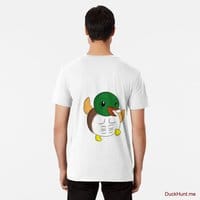 Super duck White Premium T-Shirt (Back printed)