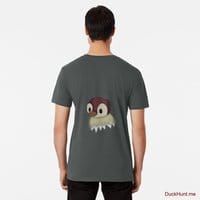 Ghost Duck (fogless) Dark Grey Premium T-Shirt (Back printed)