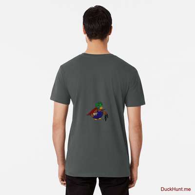Dead DuckHunt Boss (smokeless) Dark Grey Premium T-Shirt (Back printed) image