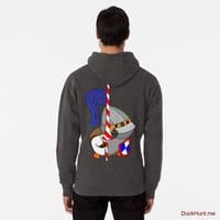 Armored Duck Charcoal Heather Pullover Hoodie (Back printed)