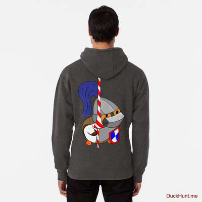 Armored Duck Charcoal Heather Pullover Hoodie (Back printed) image