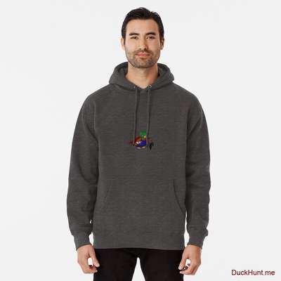 Dead DuckHunt Boss (smokeless) Charcoal Heather Pullover Hoodie (Front printed) image