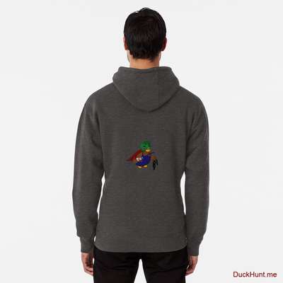 Dead DuckHunt Boss (smokeless) Charcoal Heather Pullover Hoodie (Back printed) image