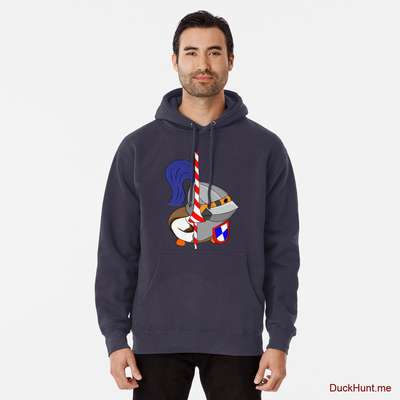 Armored Duck Dark Blue Pullover Hoodie (Front printed) image