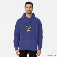 Kamikaze Duck Blue Pullover Hoodie (Front printed)