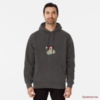 Ghost Duck (fogless) Charcoal Heather Pullover Hoodie (Front printed)