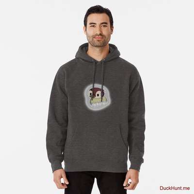 Ghost Duck (foggy) Charcoal Heather Pullover Hoodie (Front printed) image