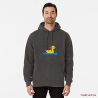 Plastic Duck Charcoal Heather Pullover Hoodie (Front printed)