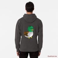 Normal Duck Charcoal Heather Pullover Hoodie (Back printed)