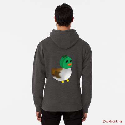 Normal Duck Charcoal Heather Pullover Hoodie (Back printed) image