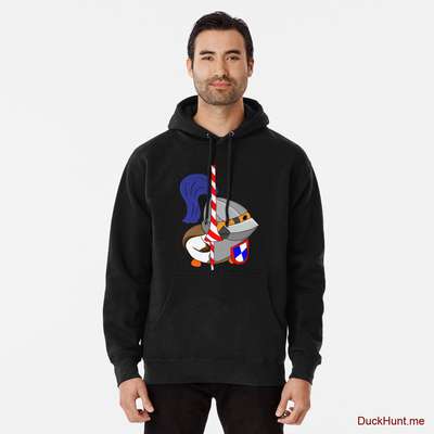 Armored Duck Black Pullover Hoodie (Front printed) image