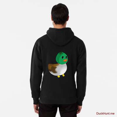 Normal Duck Black Pullover Hoodie (Back printed) image