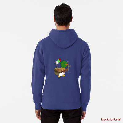 Kamikaze Duck Blue Pullover Hoodie (Back printed) image