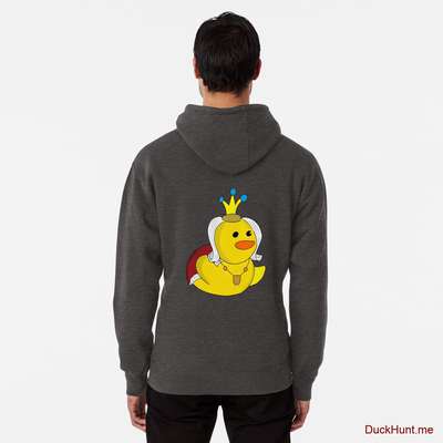 Royal Duck Charcoal Heather Pullover Hoodie (Back printed) image