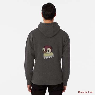Ghost Duck (fogless) Charcoal Heather Pullover Hoodie (Back printed) image