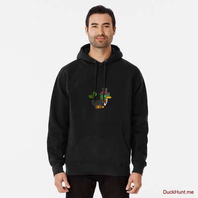 Golden Duck Black Pullover Hoodie (Front printed) image