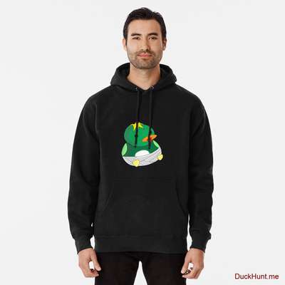 Baby duck Black Pullover Hoodie (Front printed) image
