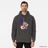 Armored Duck Charcoal Heather Pullover Hoodie (Front printed)