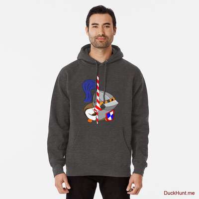 Armored Duck Charcoal Heather Pullover Hoodie (Front printed) image