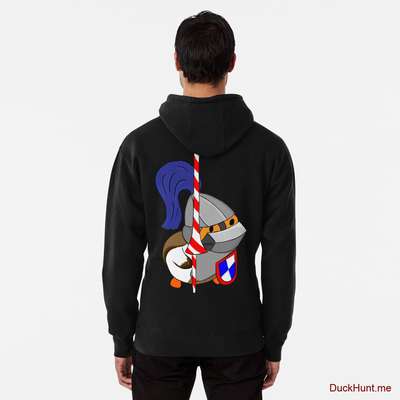 Armored Duck Black Pullover Hoodie (Back printed) image