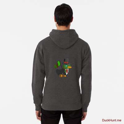 Golden Duck Charcoal Heather Pullover Hoodie (Back printed) image
