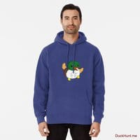Super duck Blue Pullover Hoodie (Front printed)