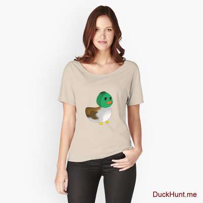 Normal Duck Creme Relaxed Fit T-Shirt (Front printed) image