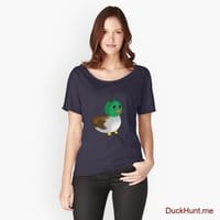 Normal Duck Navy Relaxed Fit T-Shirt (Front printed)