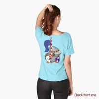 Armored Duck Turquoise Relaxed Fit T-Shirt (Back printed)