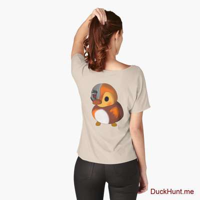 Mechanical Duck Creme Relaxed Fit T-Shirt (Back printed) image