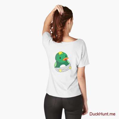 Baby duck White Relaxed Fit T-Shirt (Back printed) image