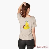 Royal Duck Creme Relaxed Fit T-Shirt (Back printed)