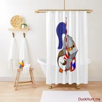 Armored Duck Shower Curtain